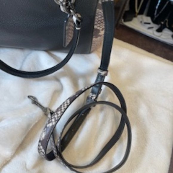 COACH NWT LEATHER AND SNAKESKIN HANDBAGS - Picture 11 of 16